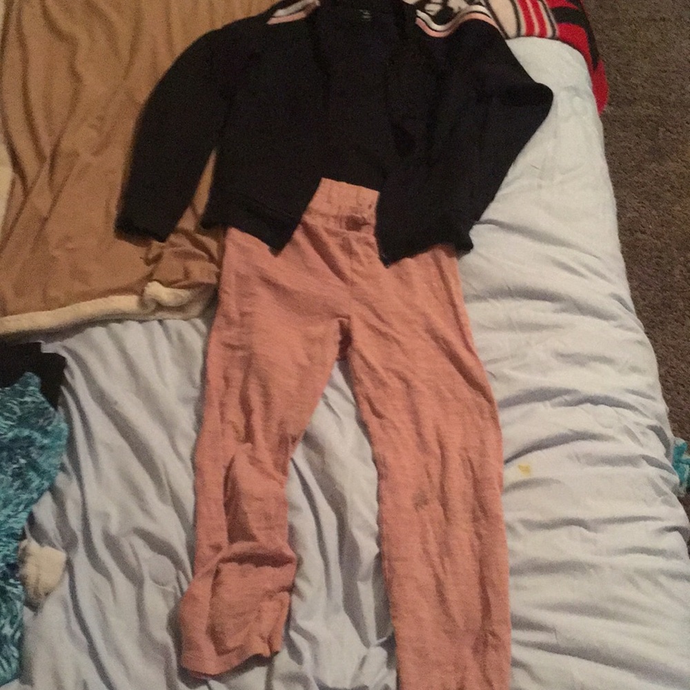 Pink and black